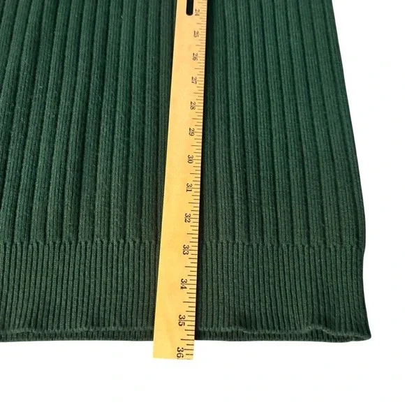 Saturday Sunday Dress XS Sweater Knit Ribbed‎ Anthropologie Hoodie Green Holiday - Picture 8 of 8